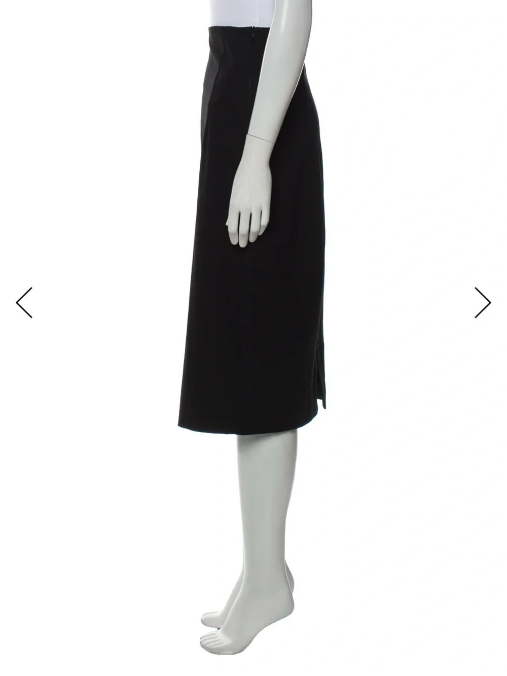 Hache Women's Black Midi A-line Skirt